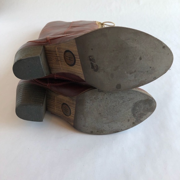 Holding Horses Dark Red Leather Boots - Picture 5 of 6